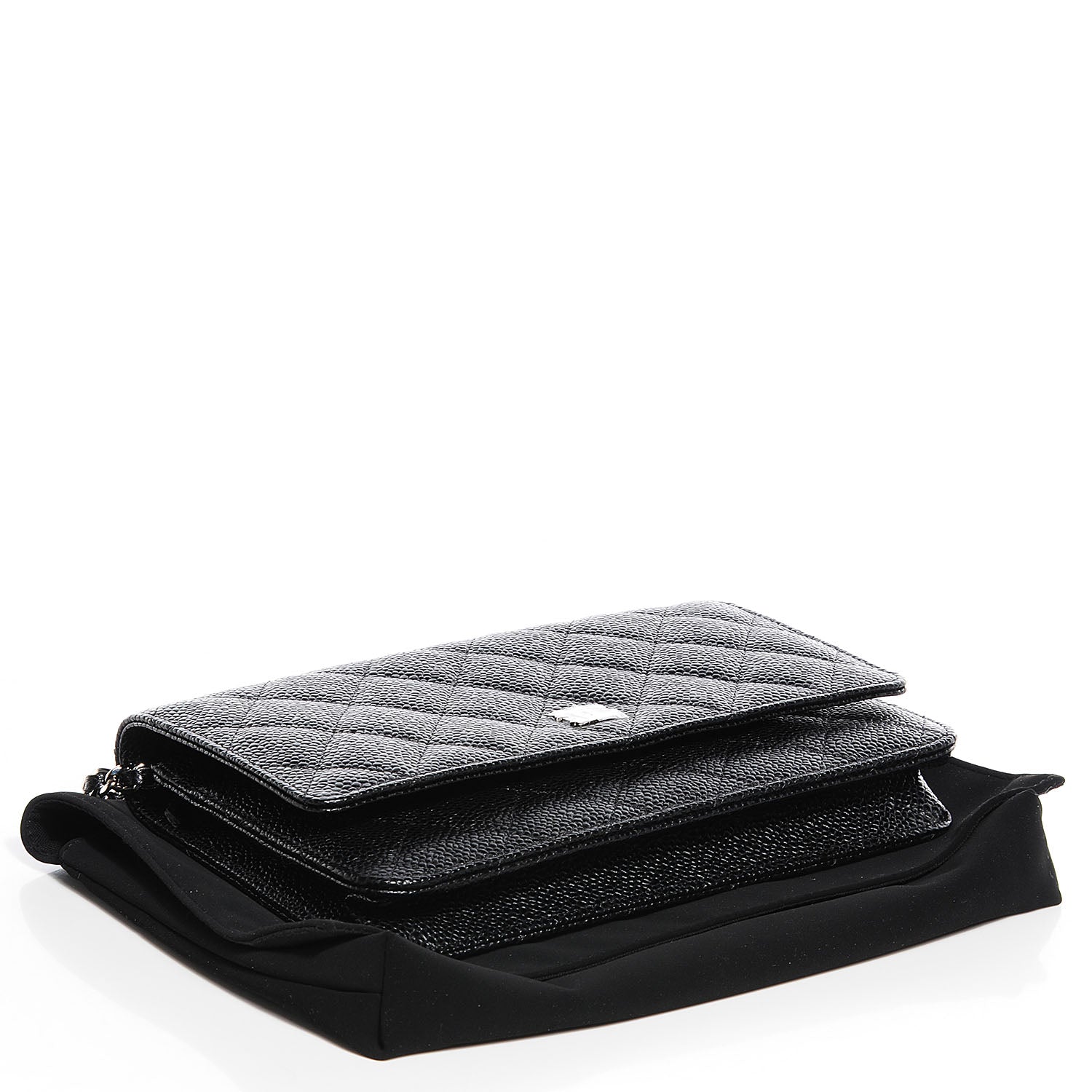 Chanel Caviar Quilted Wallet On Chain WOC Black 4 of 10