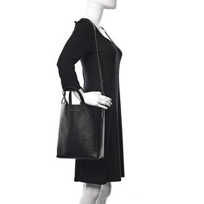 Celine Grained Calfskin Small Vertical Cabas Black 2 of 10