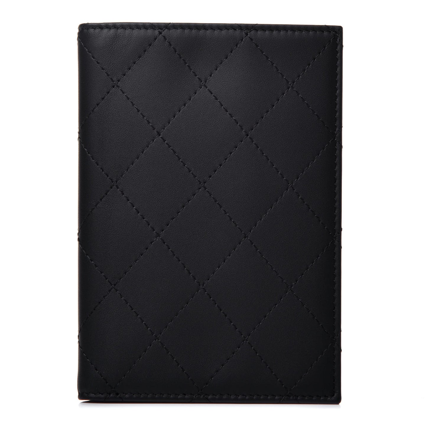 Quilted Passport Holder Black