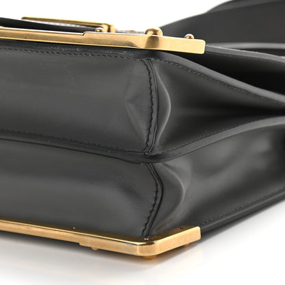 Prada City Calfskin Saffiano Cahier Bag Mercurio Black 8 of 8
