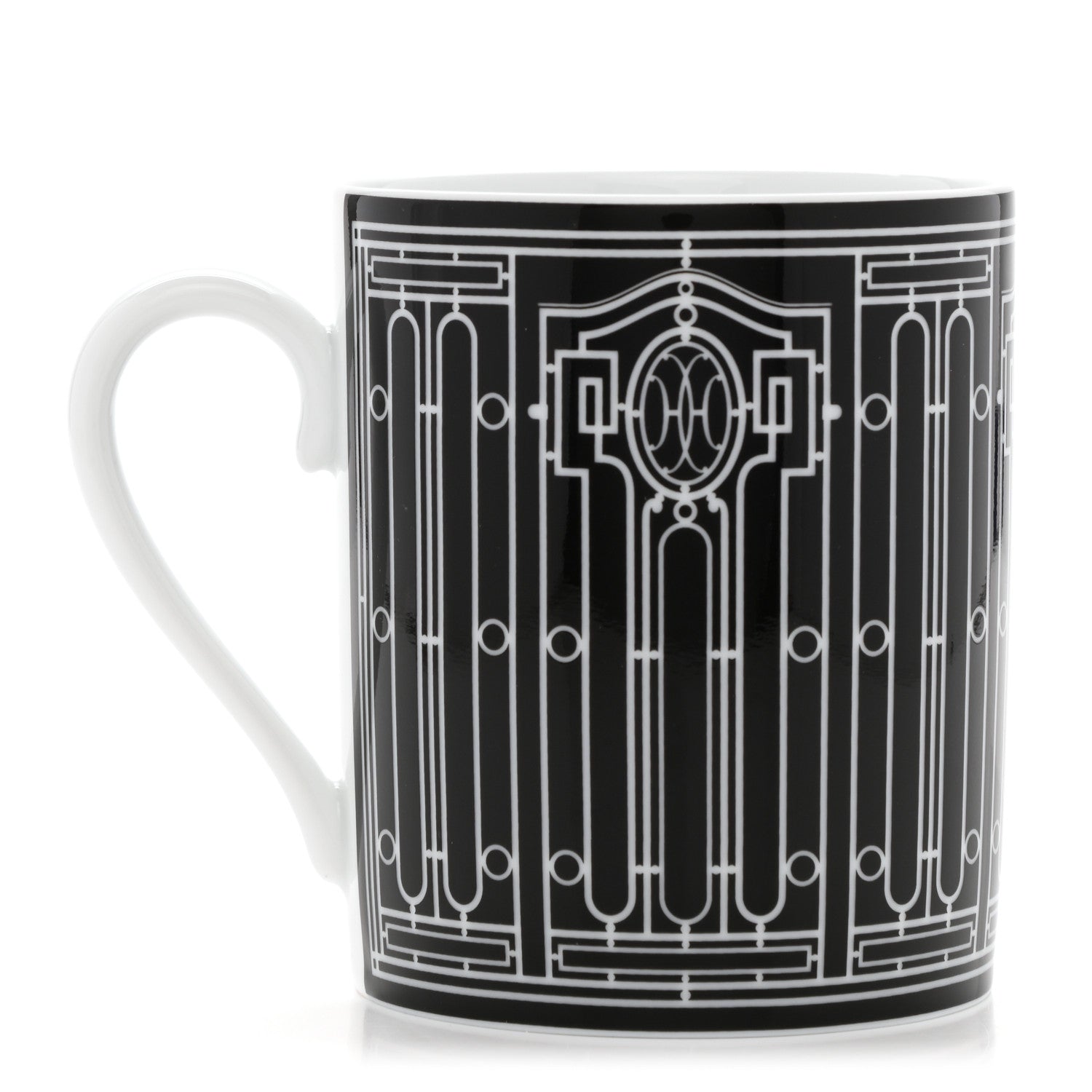 Hermes Porcelain H Deco Mug N°2 Black 1 of 9