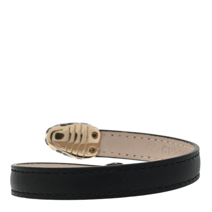 Bulgari Calfskin Serpenti Forever Double Coil Bracelet Black 2 of 4