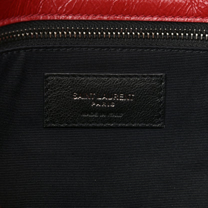 Saint Laurent Crinkled Calfskin Matelasse Monogram Large Niki Chain Satchel Rouge Eros 6 of 12