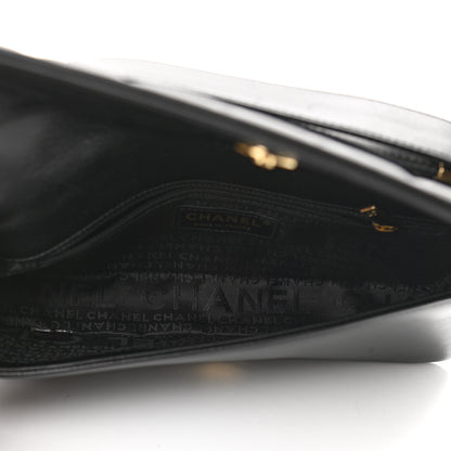 Chanel Lambskin Quilted CC Chocolate Bar Flap Black 5 of 15