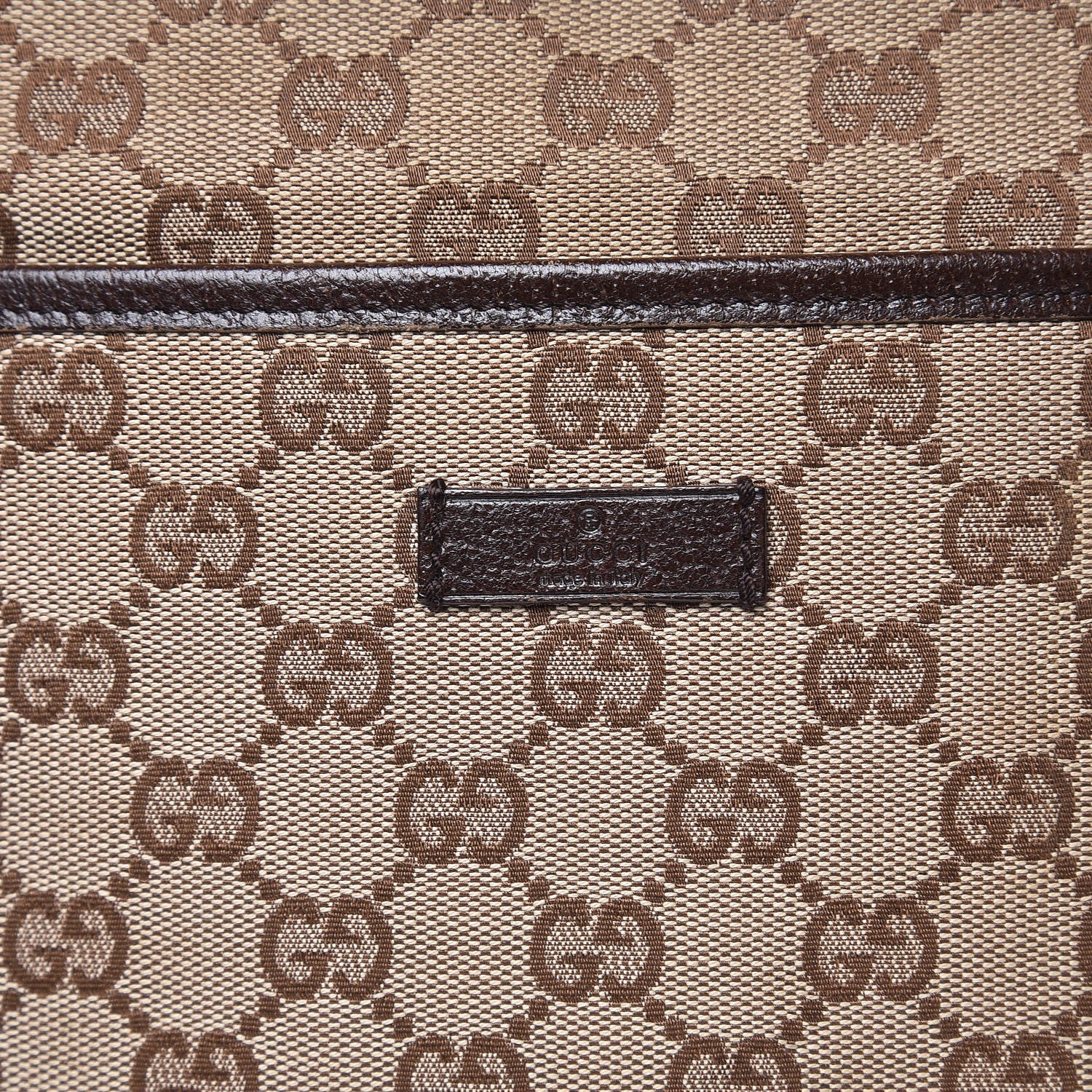 Gucci Monogram Flat Messenger Bag Dark Brown 11 of 13