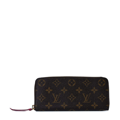 Louis Vuitton Monogram Clemence Wallet Fuchsia 1 of 8