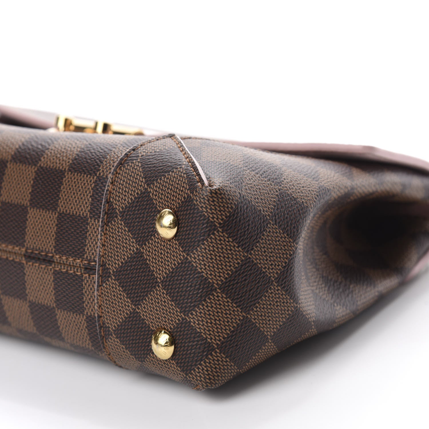 Louis Vuitton Damier Ebene Caissa Clutch Rose Ballerine 7 of 10