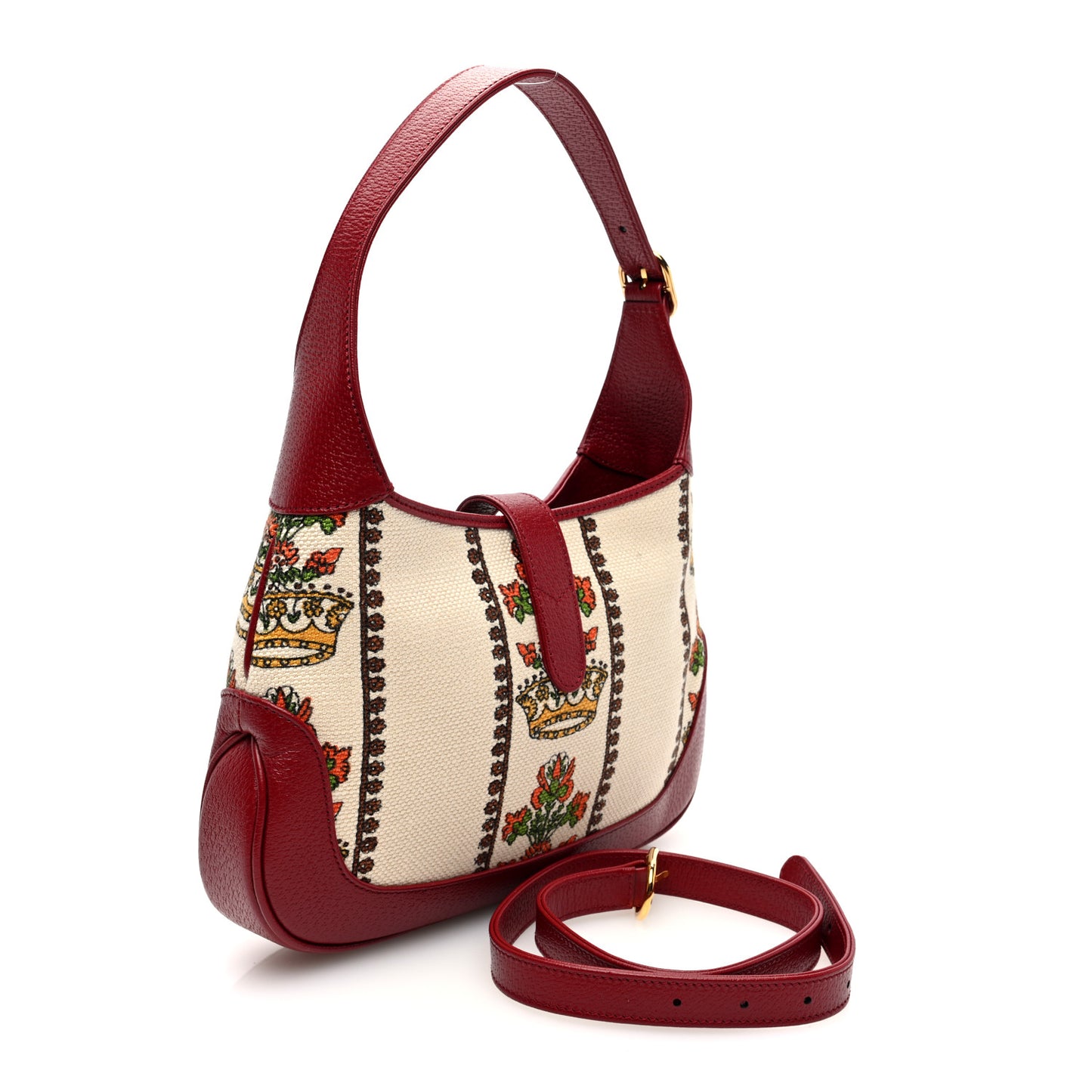 Canvas Calfskin 100 Centennial Music Small Jackie 1961 Hobo Ivory Red