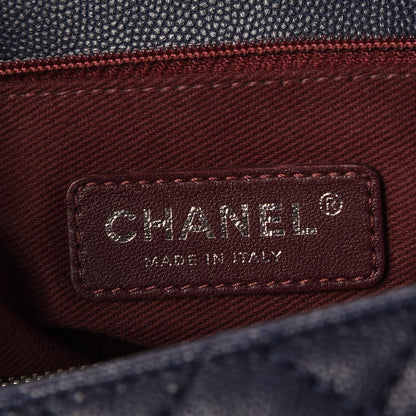 Chanel Caviar Quilted Medium Coco Handle Flap Navy 6 of 8