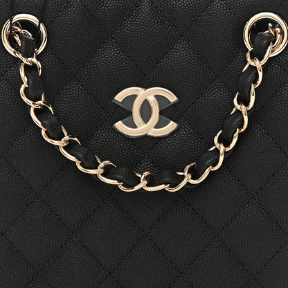 Chanel Caviar Quilted Mini Bucket Bag Black 8 of 11
