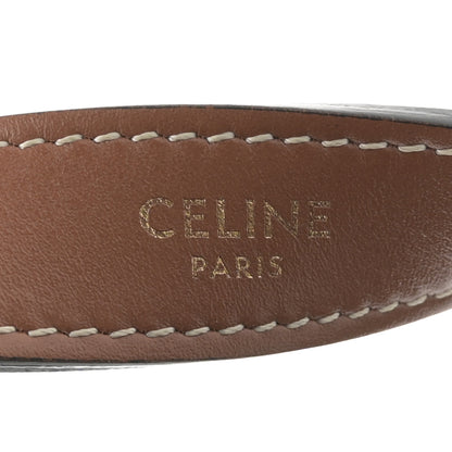 Celine Canvas Calfskin Camouflage Ava Logo Triomphe Shoulder Bag Khaki 6 of 10