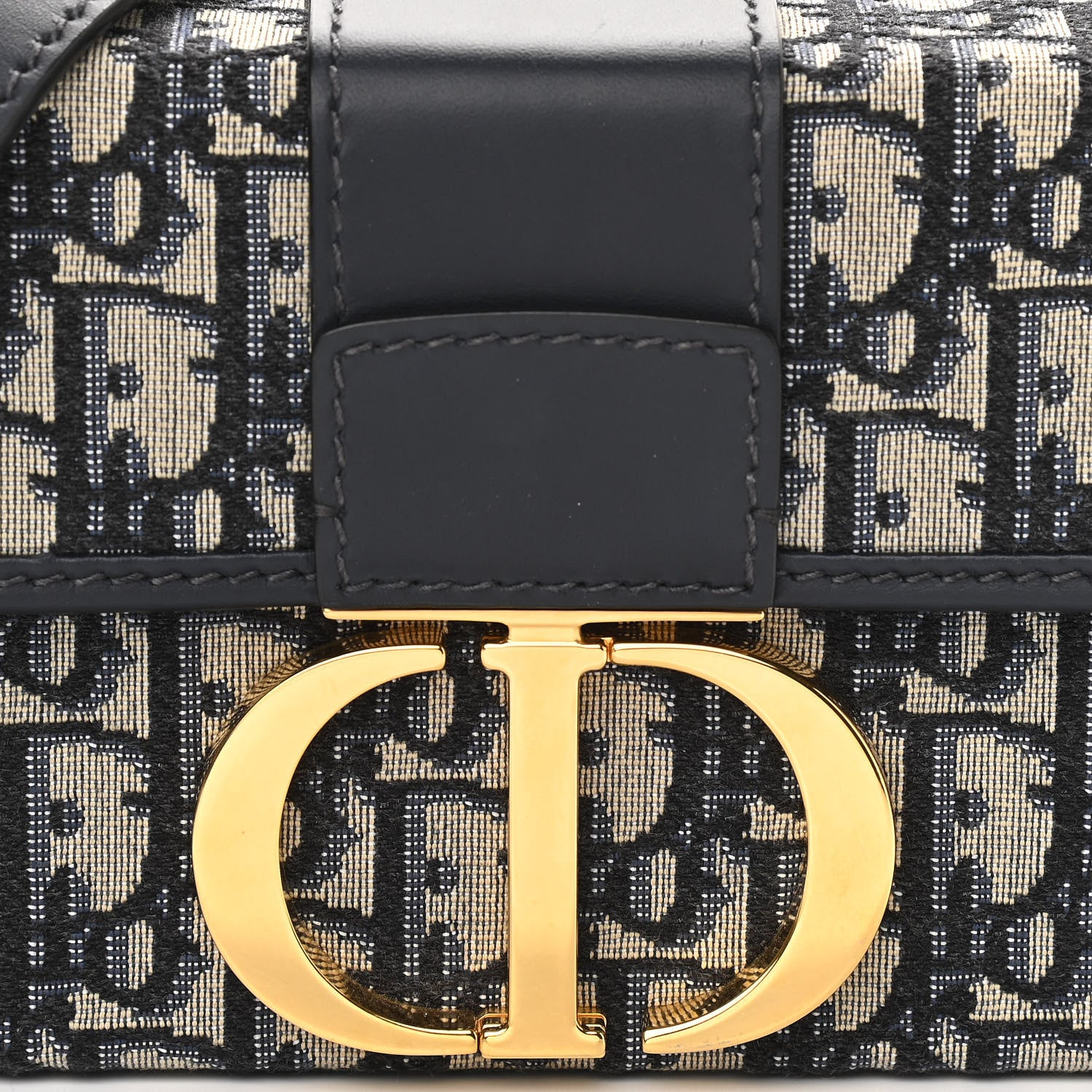 Christian Dior Oblique 30 Montaigne Box Bag Blue 6 of 10