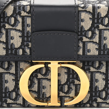 Christian Dior Oblique 30 Montaigne Box Bag Blue 6 of 10