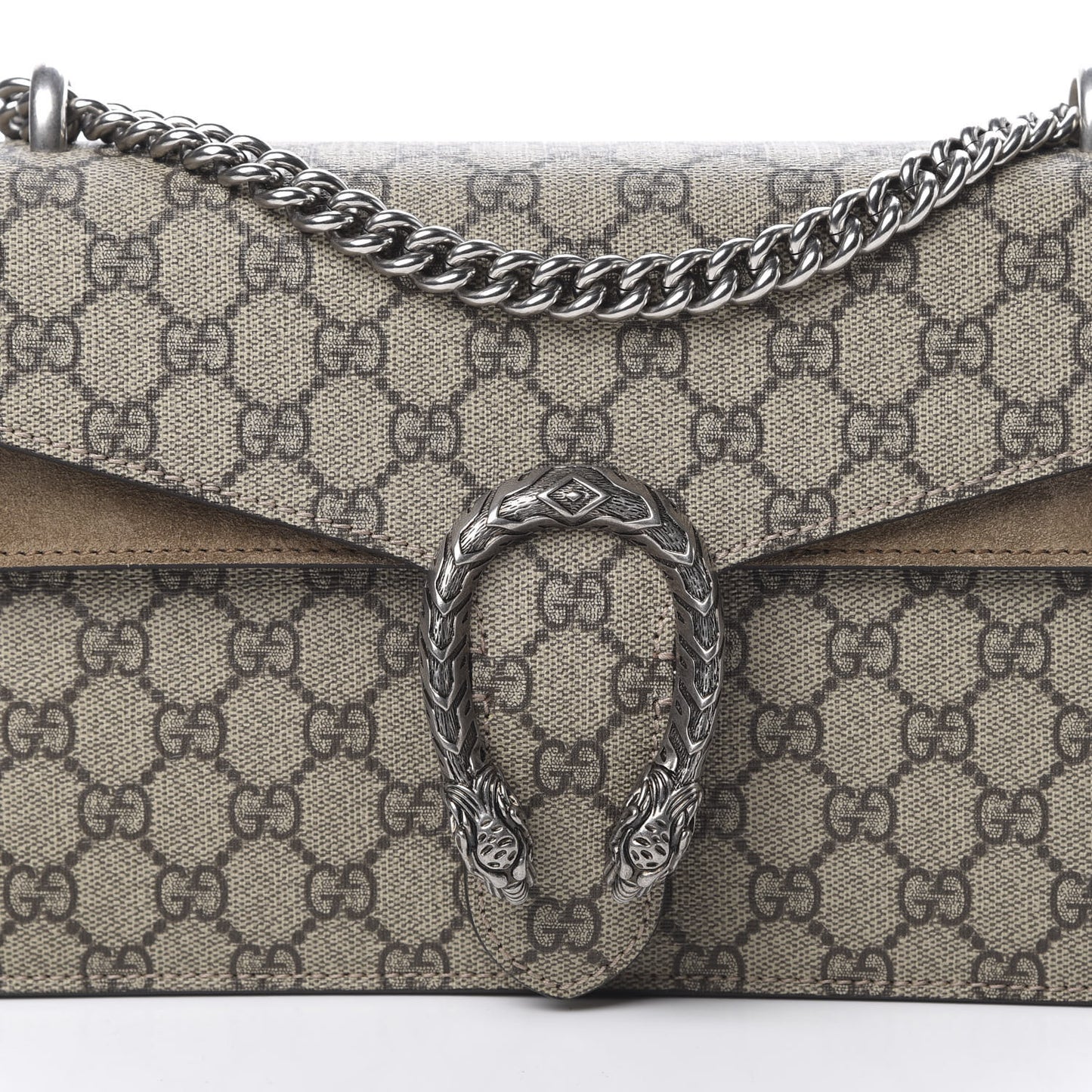 GG Supreme Monogram Small Dionysus Shoulder Bag Taupe