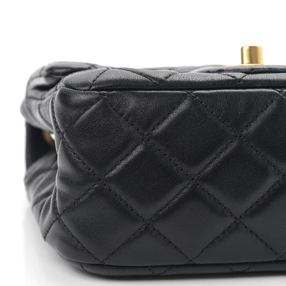 Chanel Lambskin Quilted Mini Pearl Crush Flap Black 8 of 10