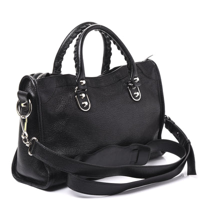Balenciaga Chevre Silver Metallic Edge Hardware S City Black 2 of 8