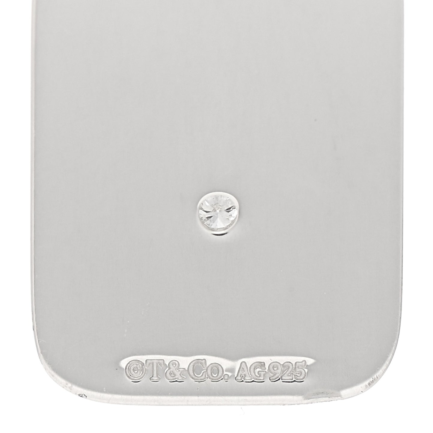 Sterling Silver Diamond Best Tag Charm