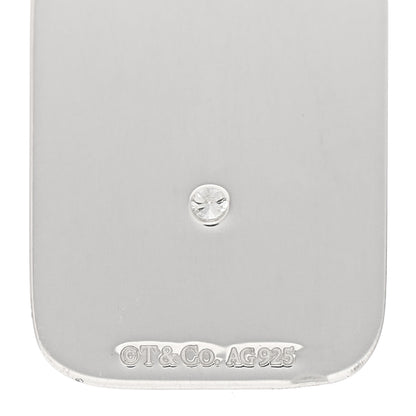 Tiffany Sterling Silver Diamond Best Tag Charm 3 of 3