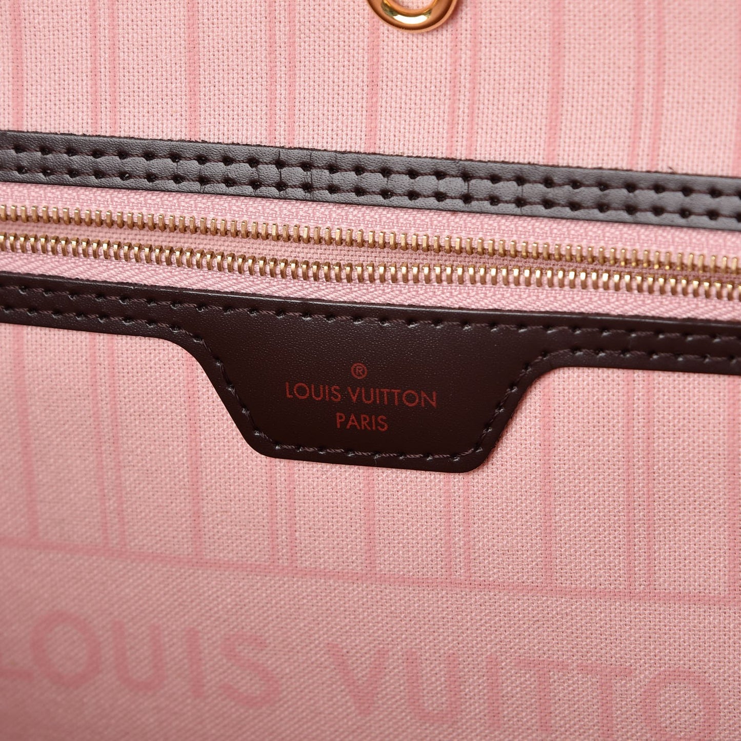 Damier Ebene Neo Neverfull MM Rose Ballerine
