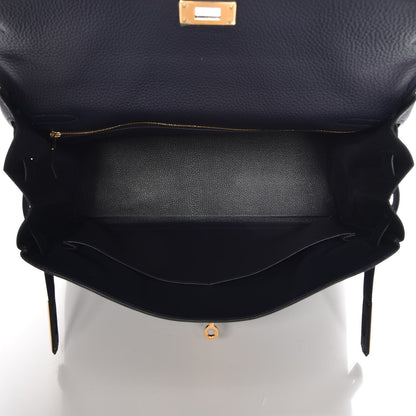 Hermes Togo Kelly Retourne 35 Bleu Nuit 27 of 34