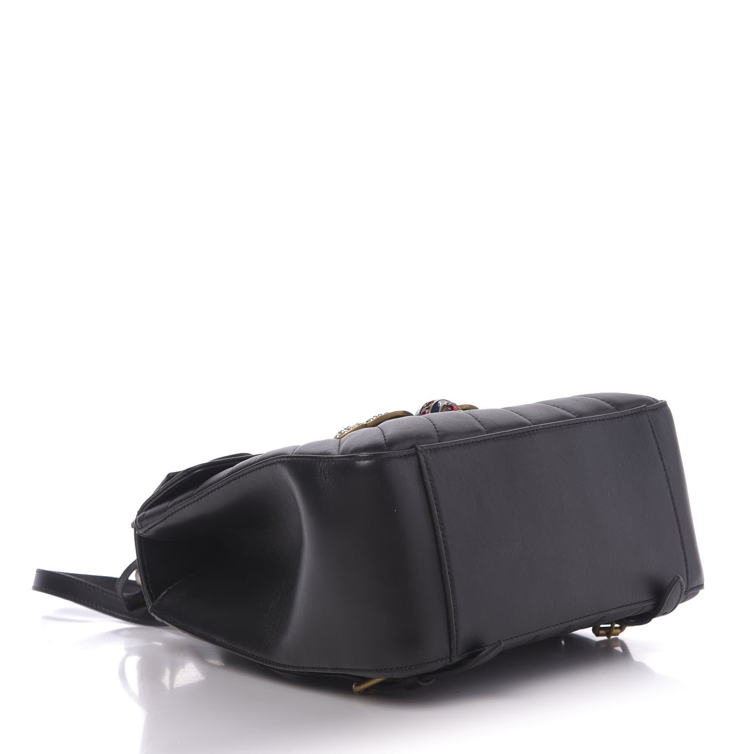 Gucci Calfskin Bamboo Trapuntata Queen Margaret Backpack Black 3 of 12