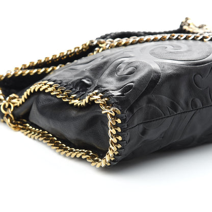 Stella McCartney Eco Alter Nappa Embossed Falabella Fold Over Tote Black 7 of 14