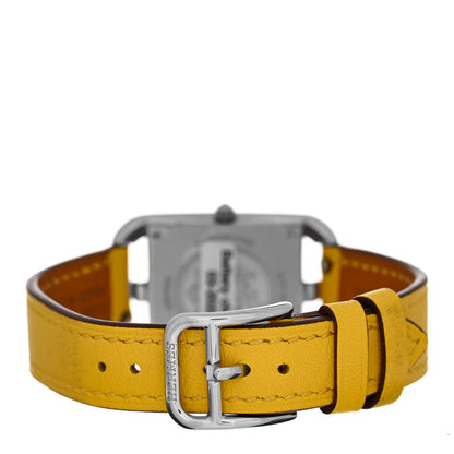 Hermes Stainless Steel Swift 23mm Cape Cod Quartz Watch Jaune De Naples 3 of 6