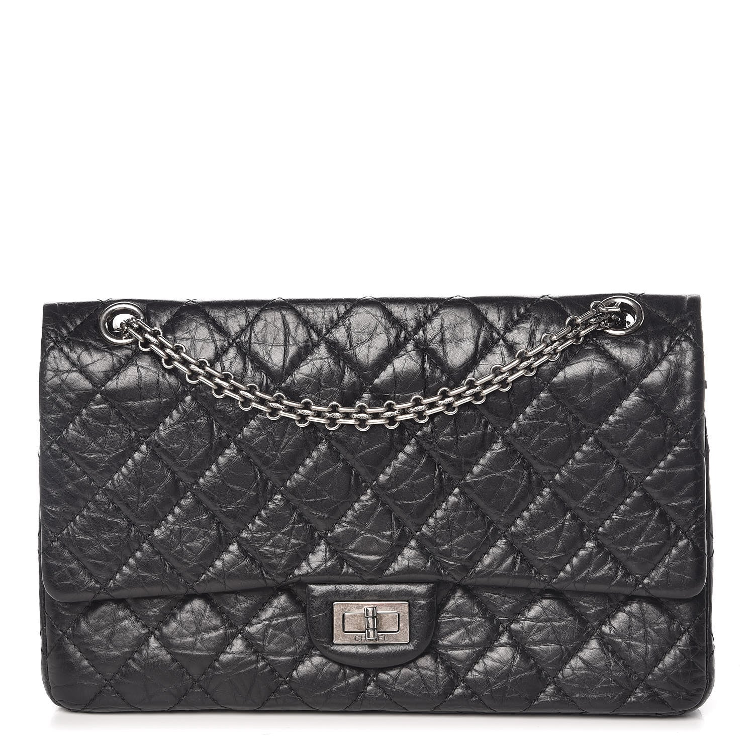 Chanel Aged Calfskin Quilted 2.55 Reissue 226 Flap Black 1 of 12