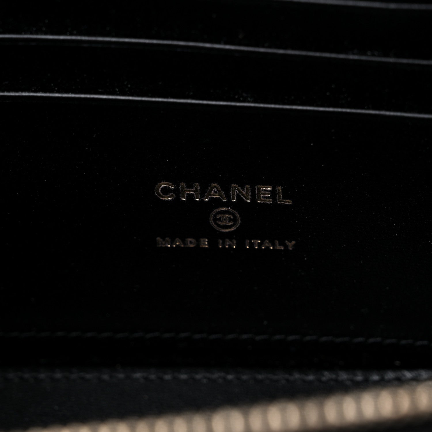 Chanel Lambskin Quilted Metal Small Top Handle Vanity Case With Chain Black 6 of 10