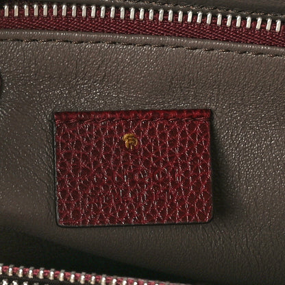 Gucci Grainy Calfskin Small Zumi Top Handle Bag Vintage Bordeaux 6 of 10