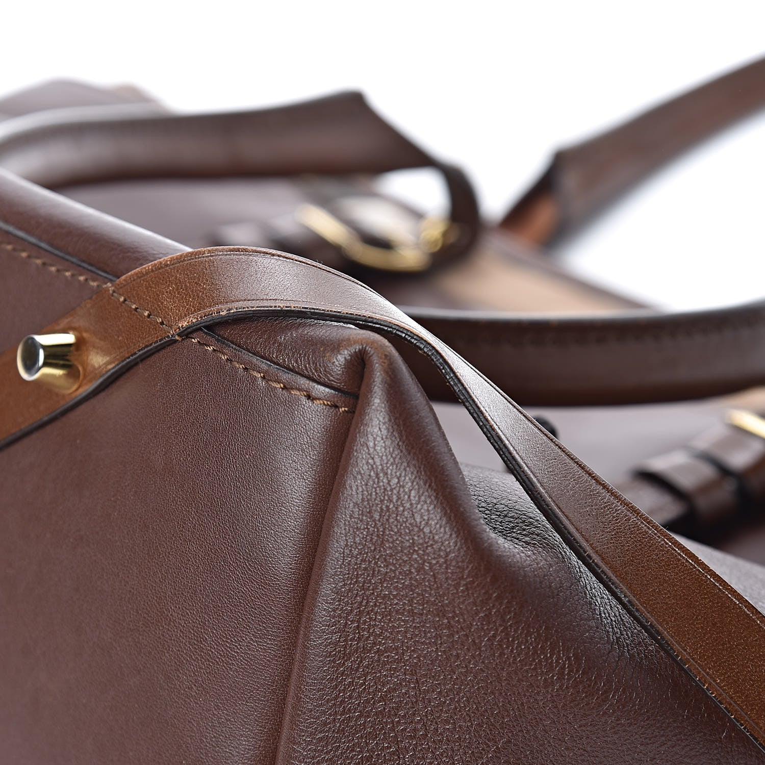 Burberry Calfskin House Check Small Salisbury Tote Brown 10 of 14