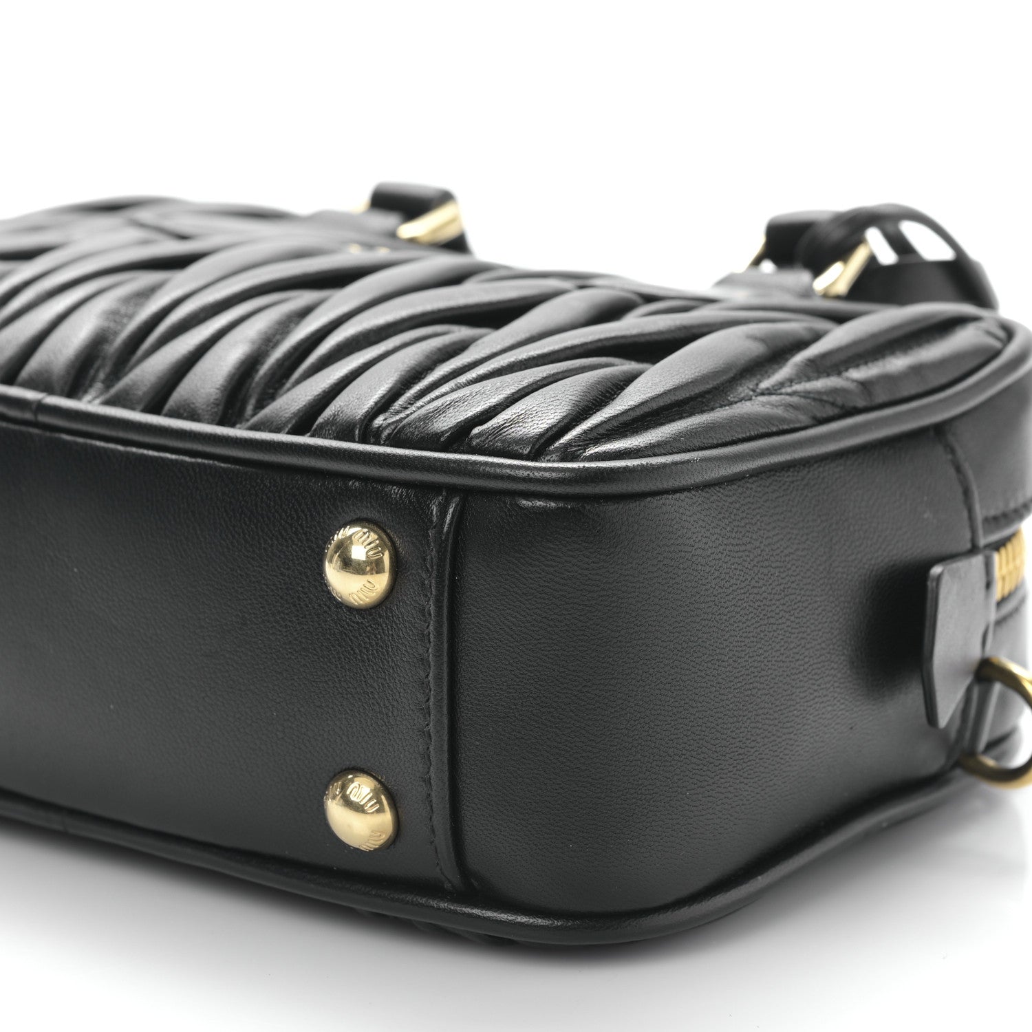 Miu Miu Nappa Matelasse Small Arcadie Black 8 of 9