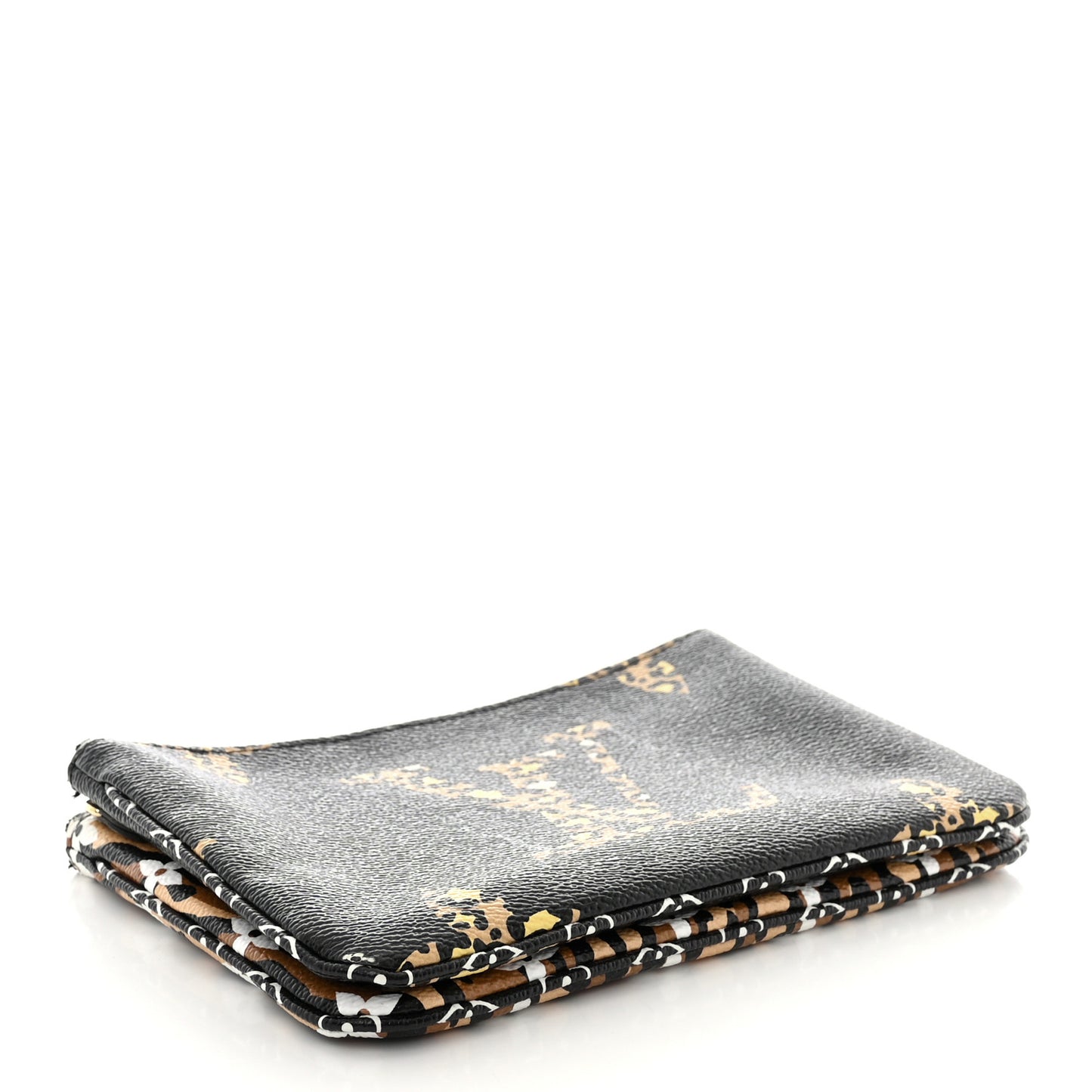 Monogram Giant Jungle Pochette Double Zip Black