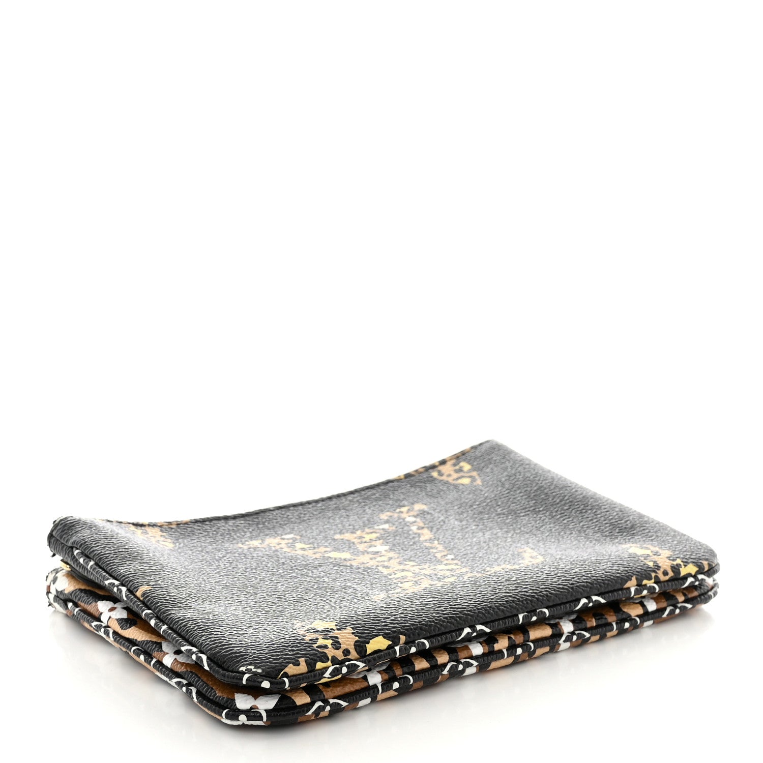 Louis Vuitton Monogram Giant Jungle Pochette Double Zip Black 4 of 12