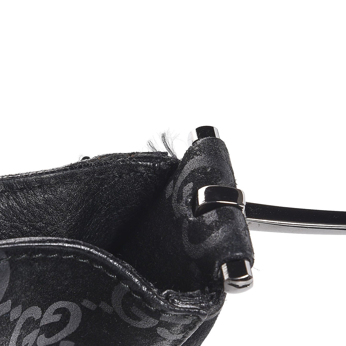 Suede Guccissima Hobo Black