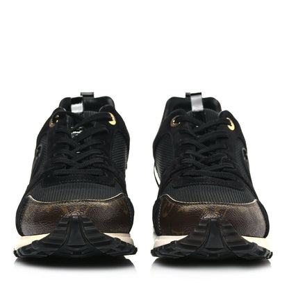 Louis Vuitton Suede Monogram Run Away Sneakers 40 Black 2 of 8