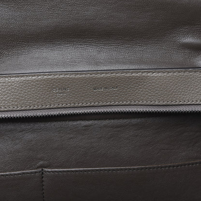 Celine Drummed Calfskin Suede Medium Trapeze Taupe 6 of 20