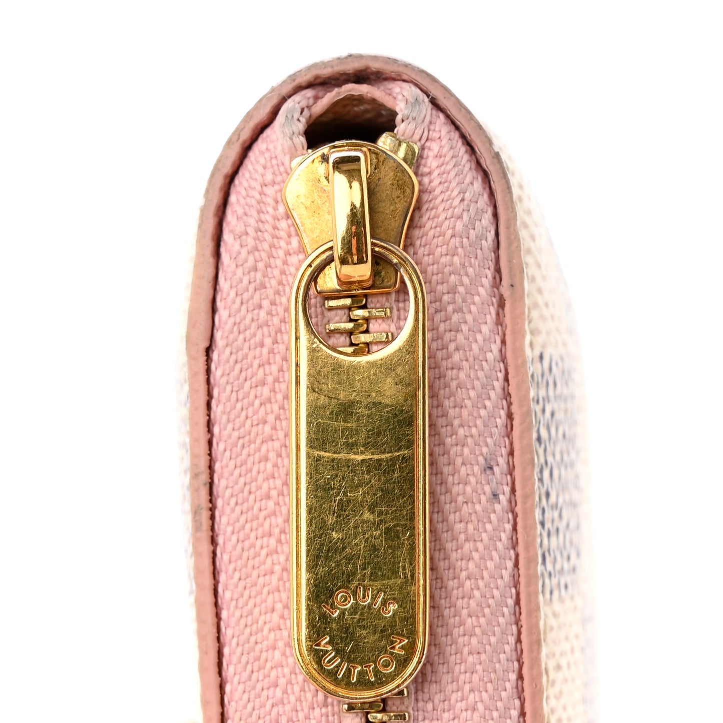 Damier Azur Zippy Coin Purse Rose Ballerine