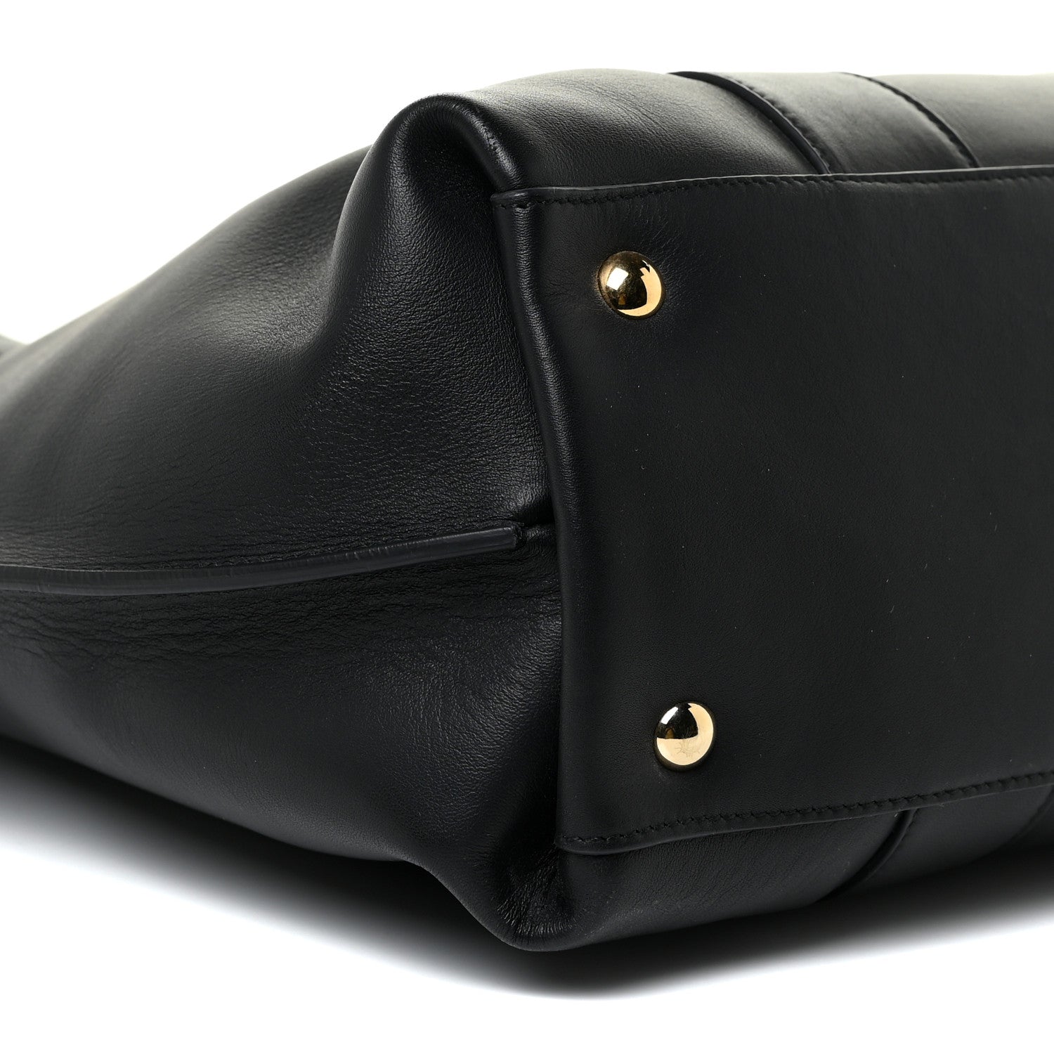Salvatore Ferragamo Calfskin Large Sookie Satchel Black 8 of 17