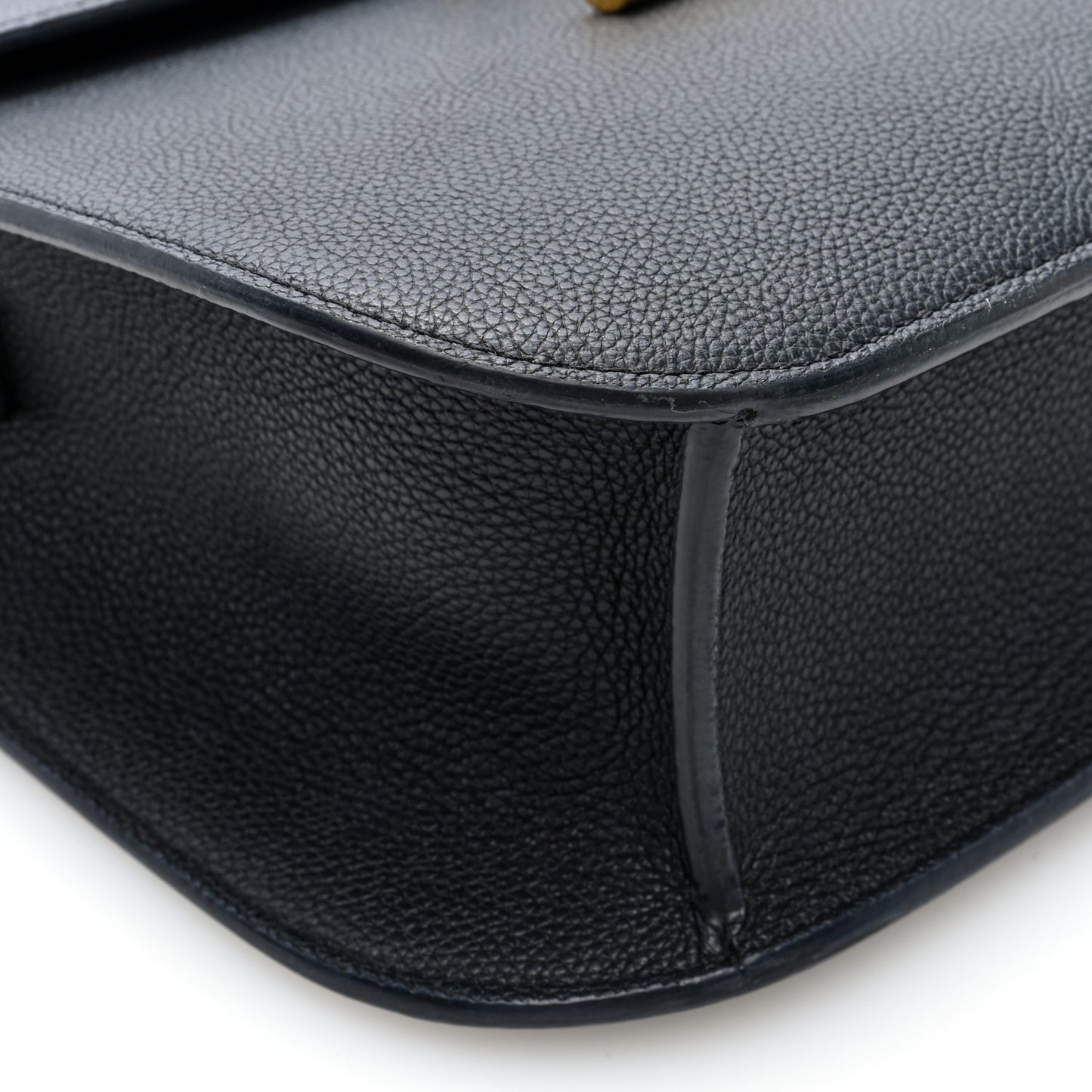 Calfskin Medium T Clasp Tara Crossbody Bag Black