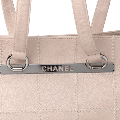 Chanel Caviar Square Stitched Tote Light Pink 9 of 12