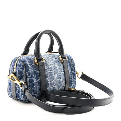 Christian Dior Denim Oblique Nano Groove 17 Bag Blue 3 of 9