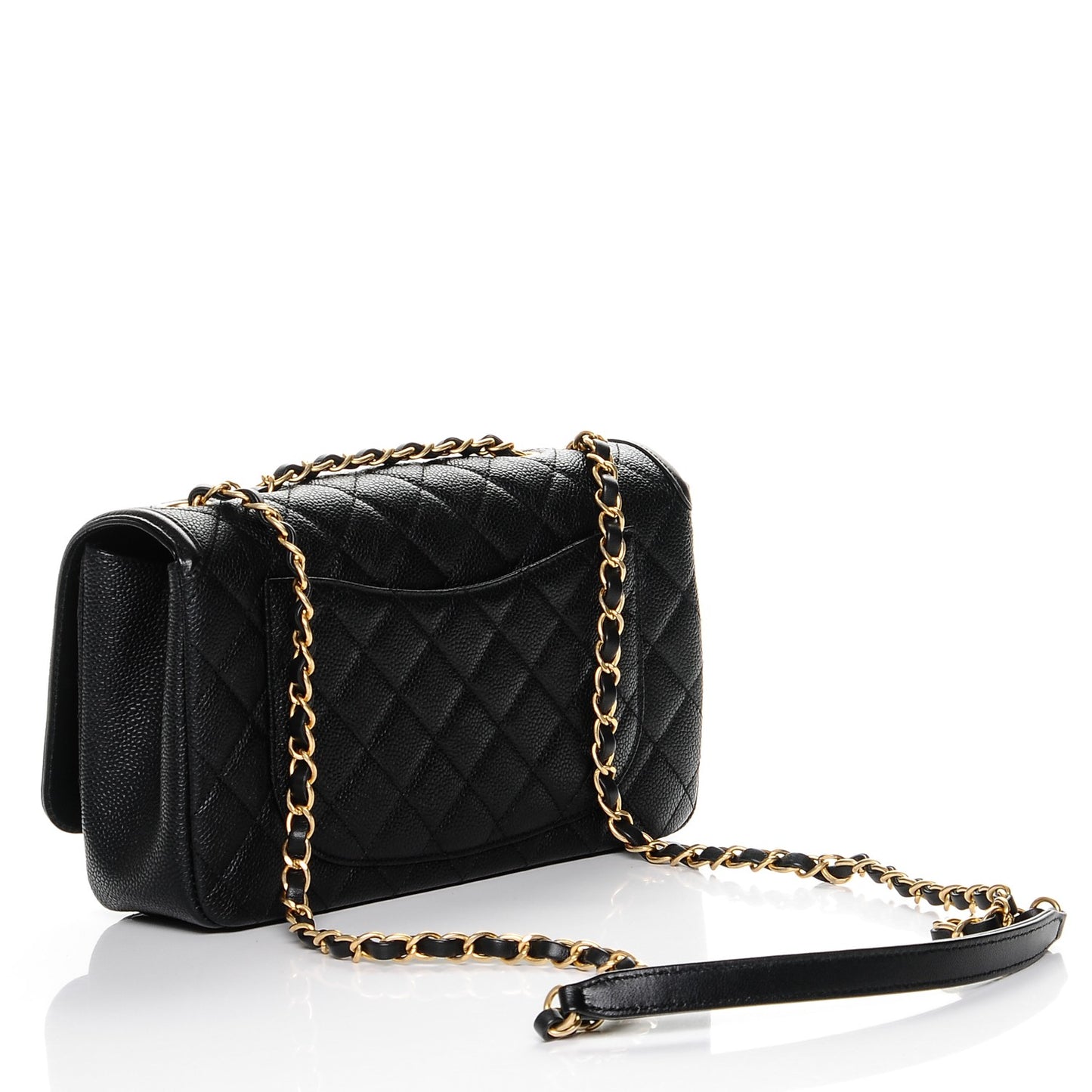Caviar Quilted Medium CC Filigree Flap Black