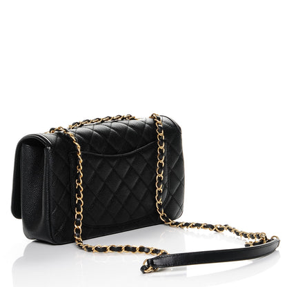 Chanel Caviar Quilted Medium CC Filigree Flap Black 3 of 7