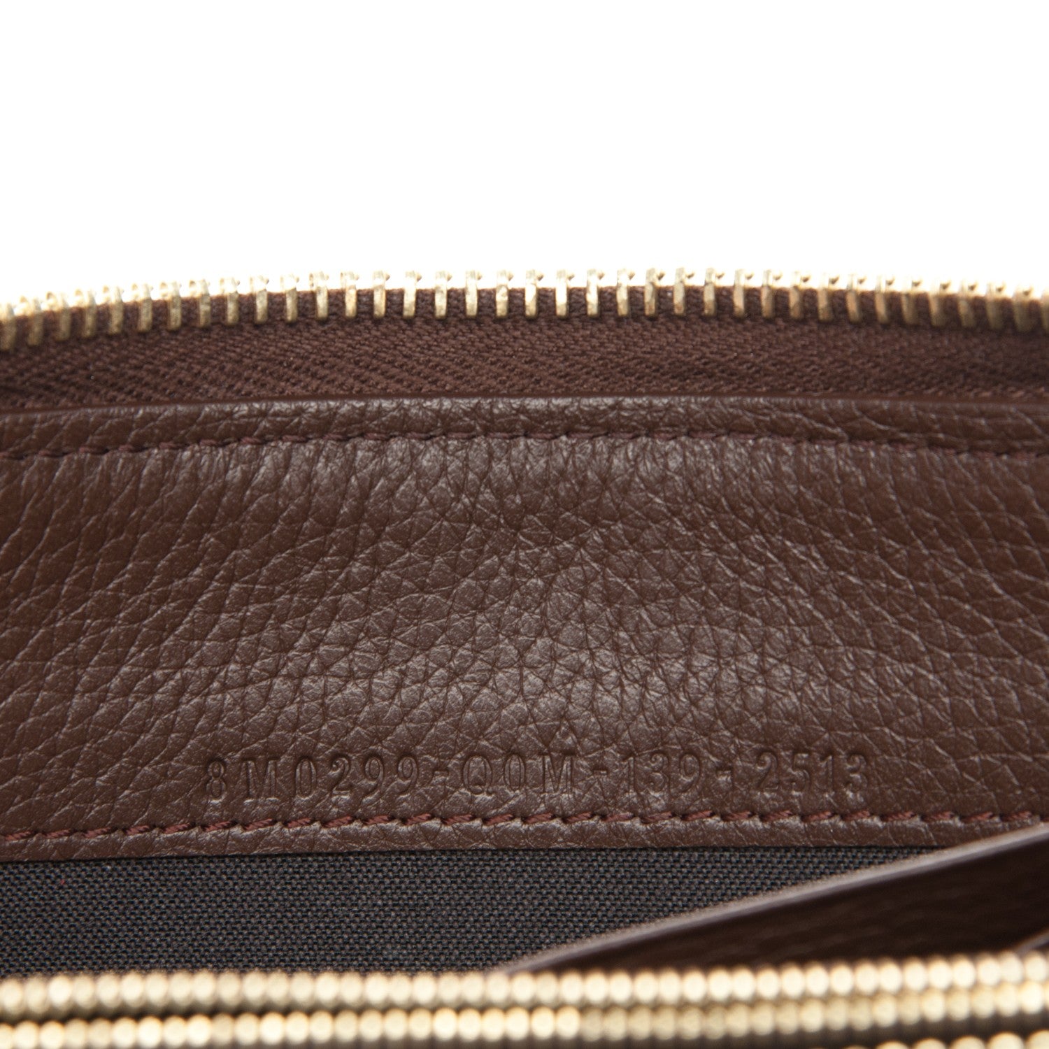 Fendi Zucca Vitello Artic Zip Around Wallet Tobacco Castagna 6 of 7