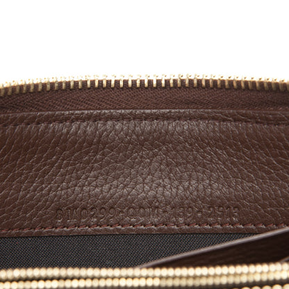 Fendi Zucca Vitello Artic Zip Around Wallet Tobacco Castagna 6 of 7