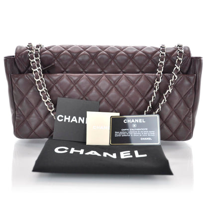 Chanel Lambskin Jumbo Coco Rain Flap Bordeaux 4 of 13