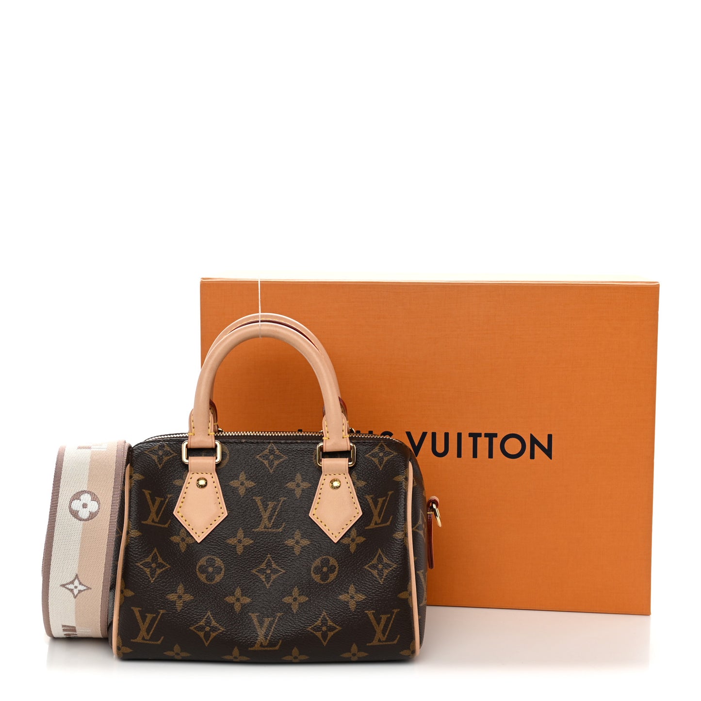 Monogram Speedy Bandouliere 20 Beige