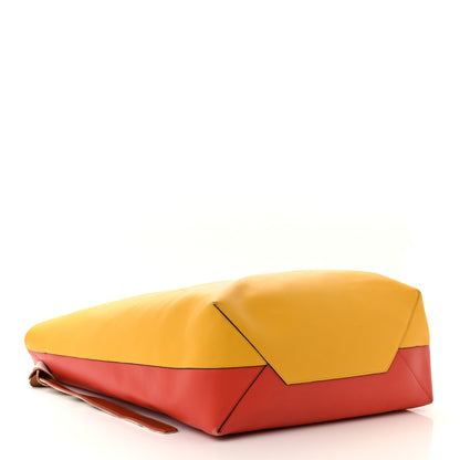 Celine Shiny Smooth Calfskin Zebra Printed Oversized Twisted Cabas Sunflower Light Ruby 5 of 16