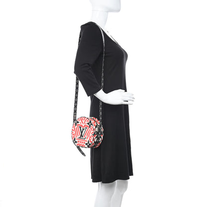 Louis Vuitton Monogram Giant Crafty Boite Chapeau Souple PM Creme Rouge Black 2 of 11
